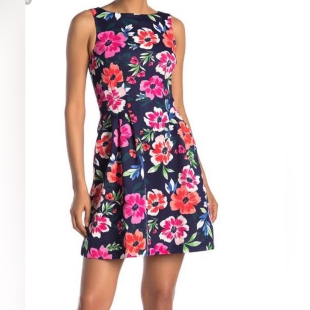 Vince Camuto women’s Floral Sleeveless Scuba Fit & Flare Dress Size 14